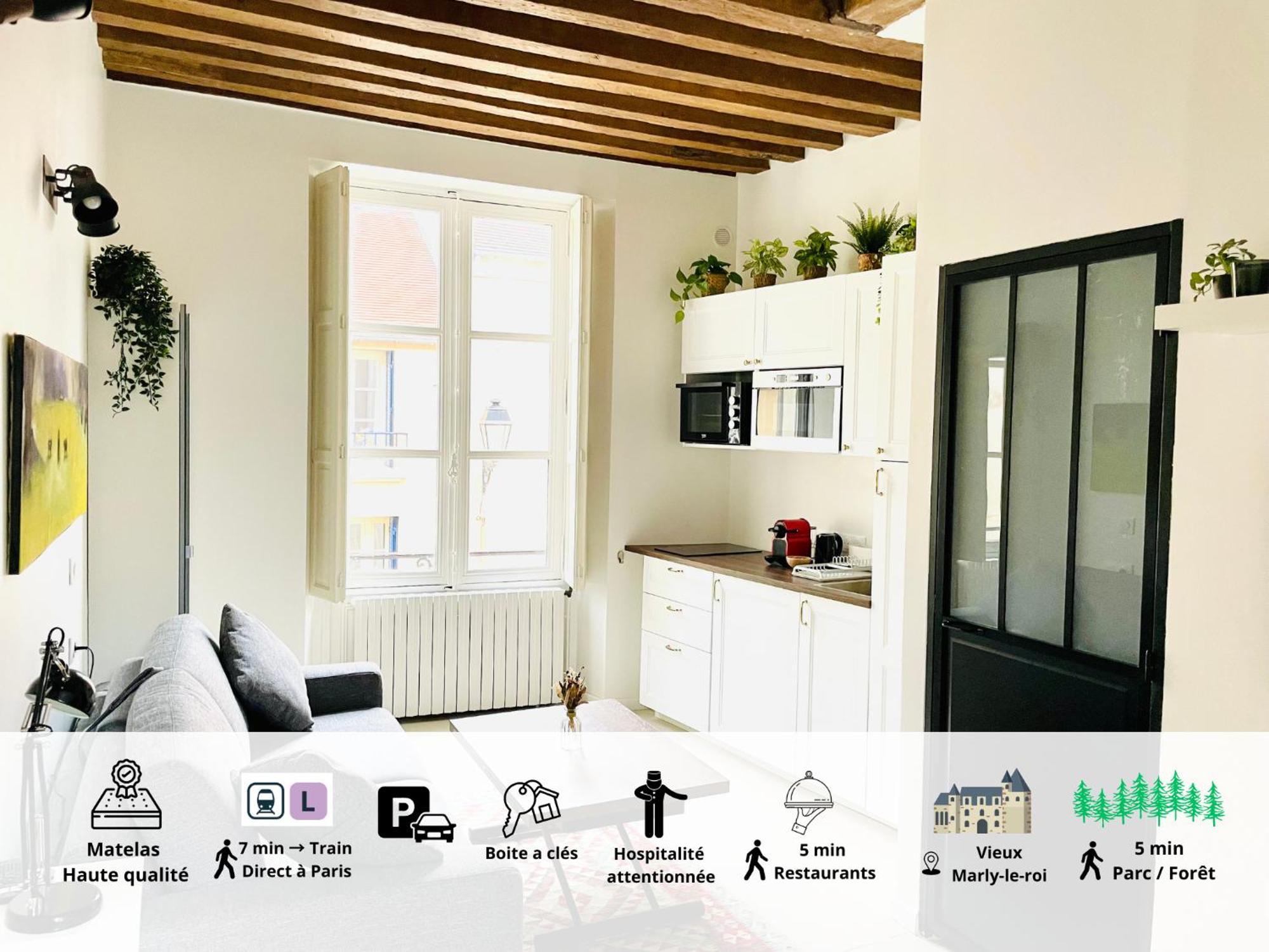 Studio Renove Et Tres Fonctionnel, Marly-Le-Roi Exterior photo